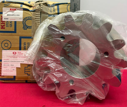 KHK HELICAL GEAR RIGHT-HAND SS 13 TEETH BORO SZ 3 3/4” 8 1/2” OD QKSUSAR06849A
