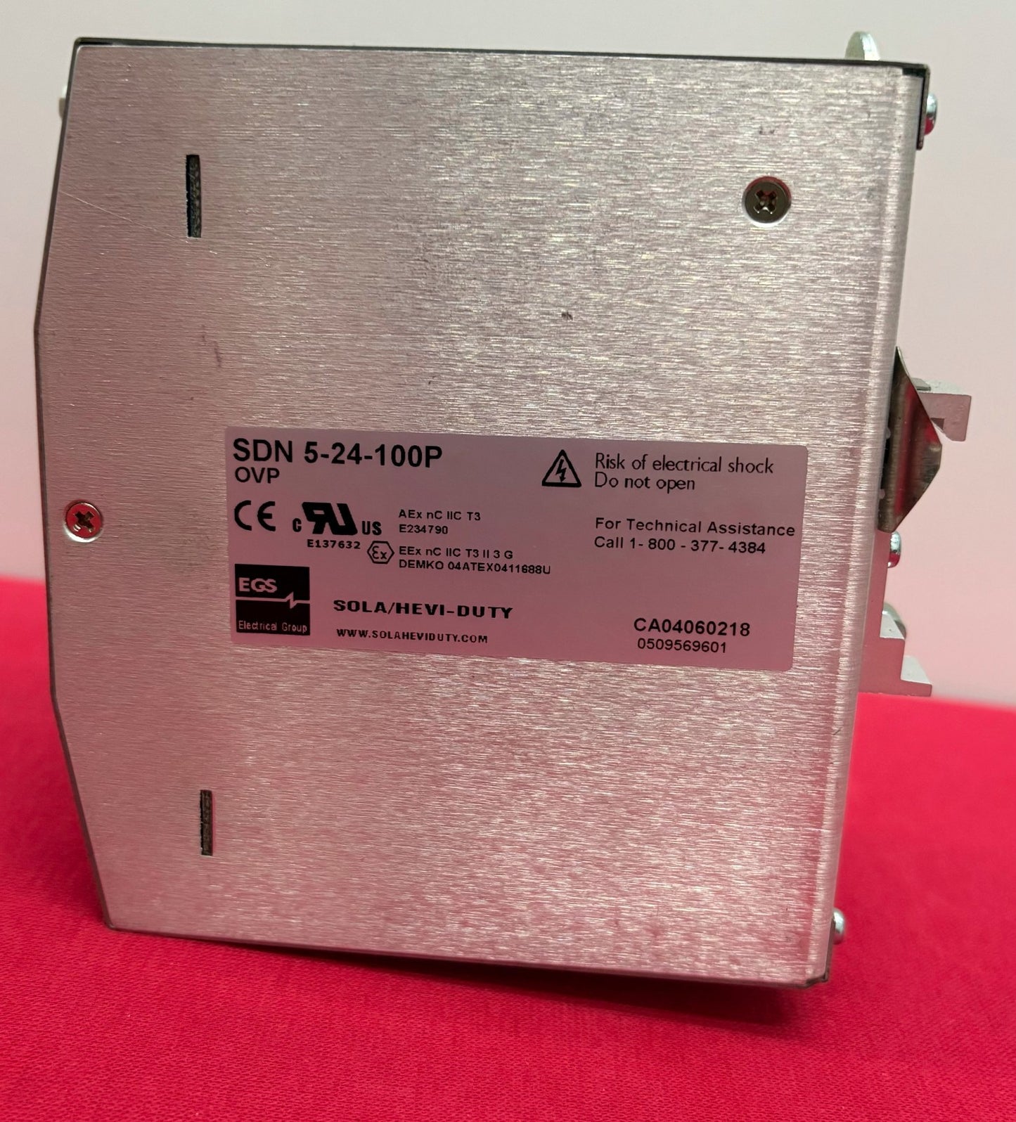 SOLA / HEVI- DUTY SDN 5-24-100P OVP POWER SUPPLY