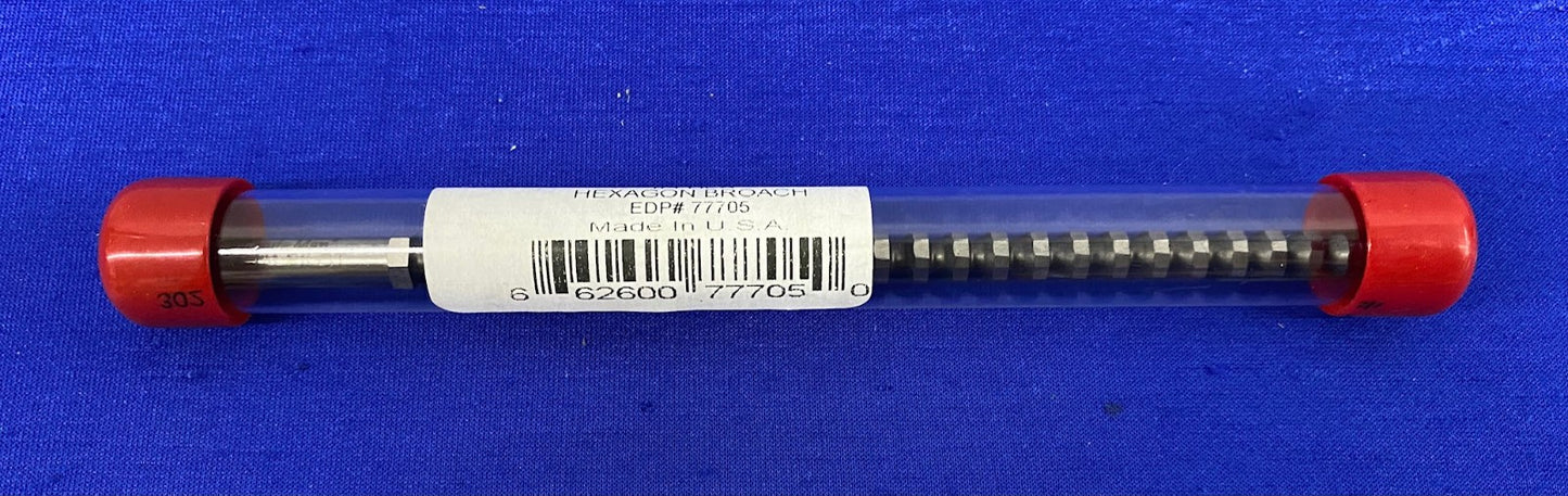 DUMONT MINUTEMAN EDP# 77705 1/4 HEX HEXAGON BROACH 1/4" PILOT HOLE DIAMETER