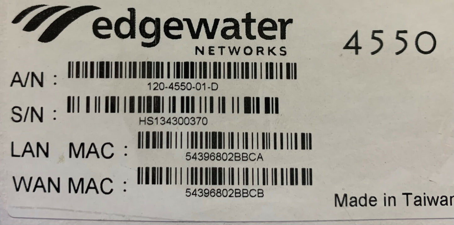 Edgewater Network 4550 Series 120-4550-01-D