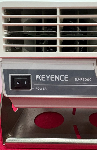 KEYENCE SJ-F5000 STATIC ELIMINATION BLOWER PULSE AC METHOD POWER: 100 to 240 VAC