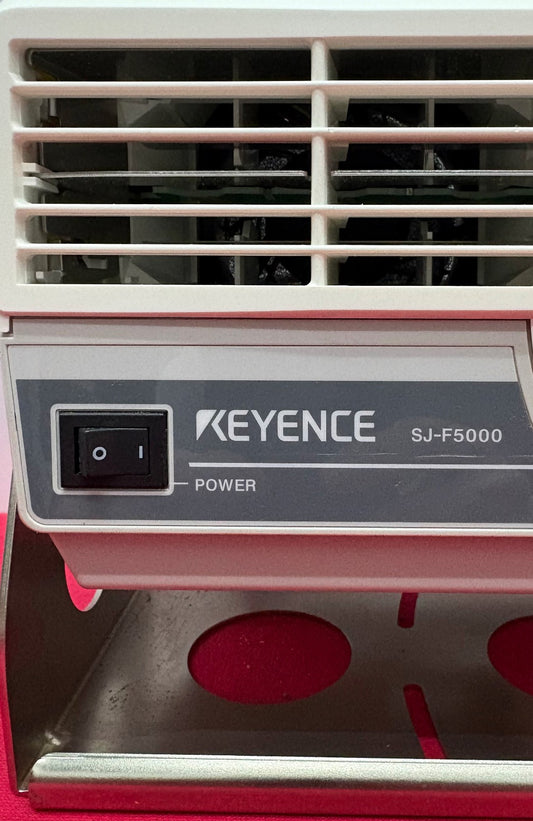 KEYENCE SJ-F5000 STATIC ELIMINATION BLOWER PULSE AC METHOD POWER: 100 to 240 VAC