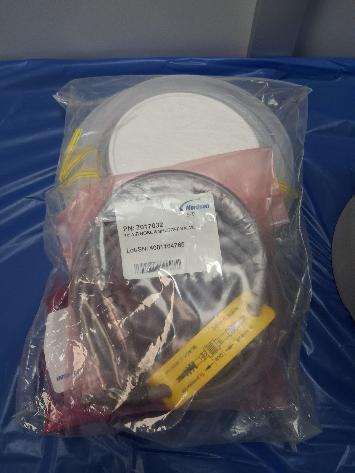 NORDSON EFD 7020188 5L TANK FLOAT SWITCH 100 PSI ANALOG GAUGE FLUID RESERVOIR