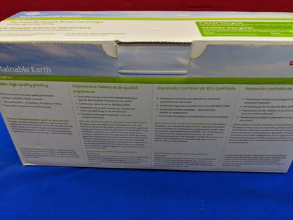 Staples Sustainable Earth Remanufactured Zwarte Toner Cartridge (Model SEB460R)