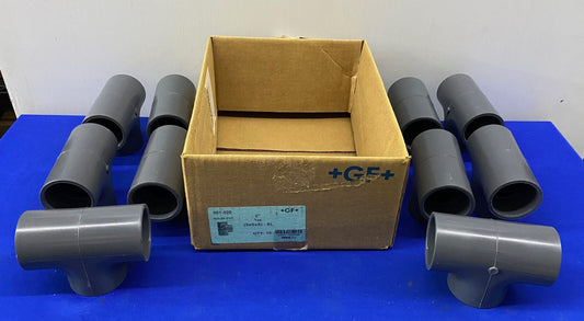 '+GF+ GEORG FISHER 6NF85 801-020 TEE 2" SLIP SOCKET - 1 CONFEZIONE QTY 10