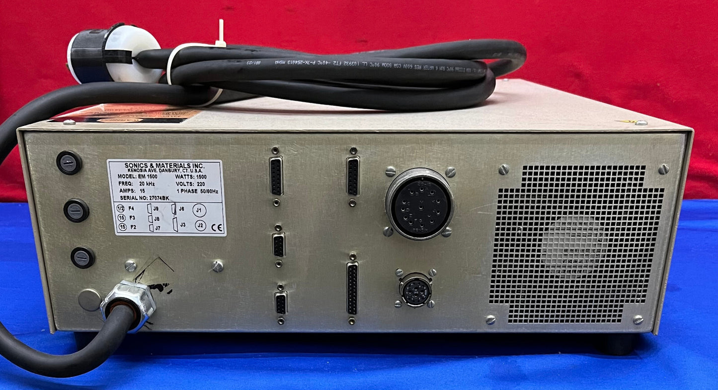 PARTI/RIPARAZIONE SONICS &amp; MATERIALI EM 1500 MICROSONIC PROCESSORE SALDATORE CONTROLLER