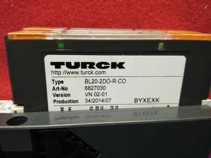 MODULO DI INTERFACCIA USCITE RELÈ DIGITALI TURCK D-45466 BL20-2D0-R-C0