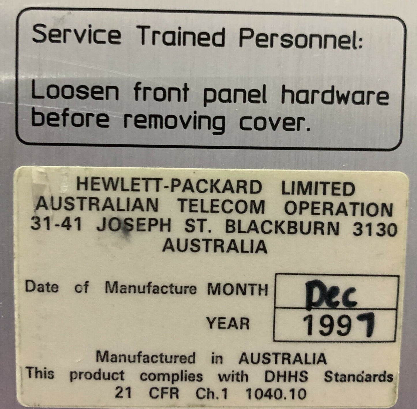 Interface de ligne optique HP / HEWLETT PACKARD 75000 / VXI E1697A 155 Mbit/s