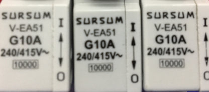 Sursum V-EA51 G10A Leistungsschalter, 3 Stück gebraucht
