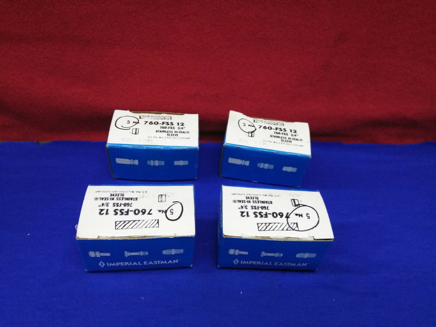 4 BOXES - EACH CONTAINING 5 SLEEVES IMPERIAL EASTMAN 760-FSS 12 3/4" HI-SEAL®