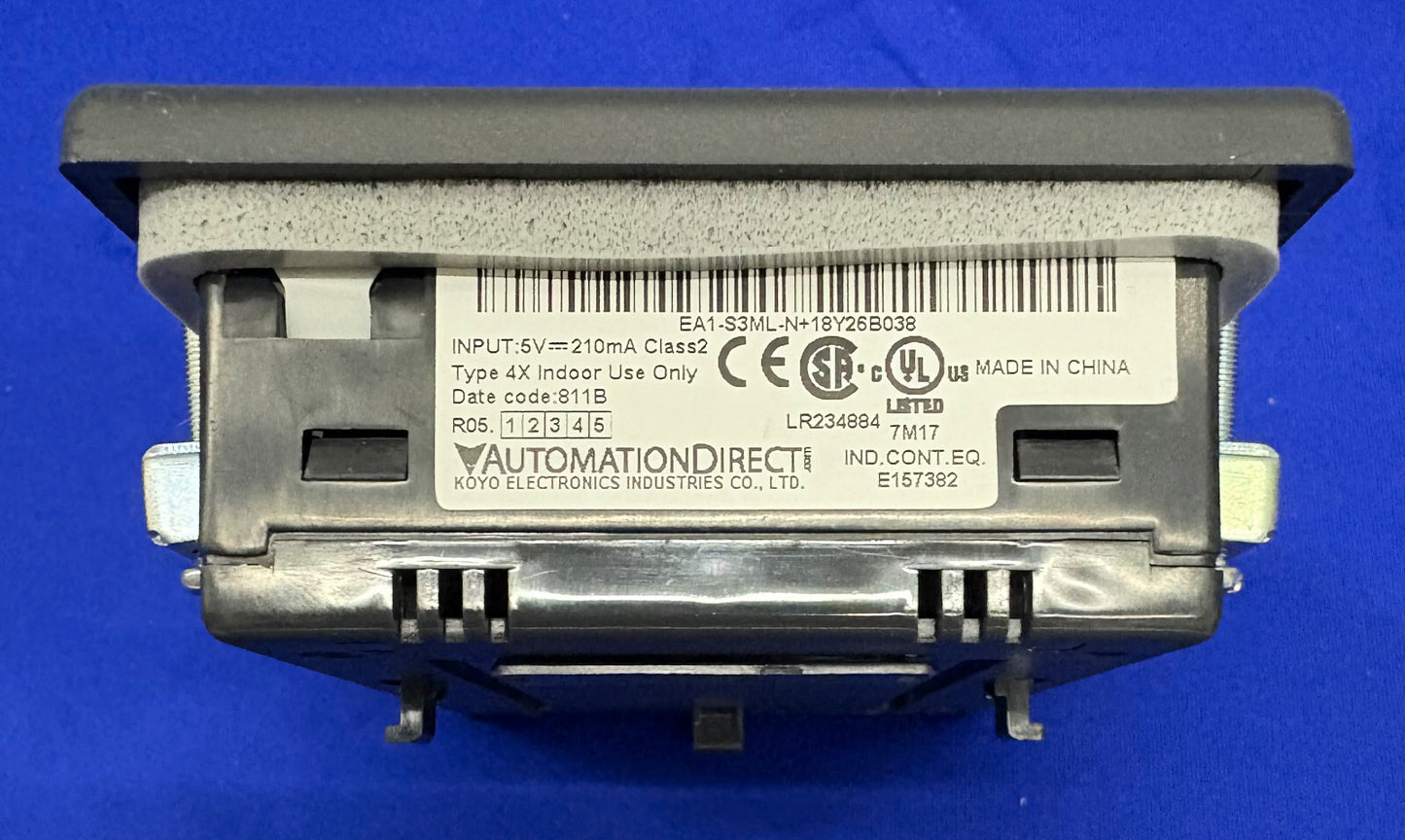 AUTOMATION DIRECT KOYO LCD 3” OPERATOR INTERFACE PANEL EA1-S3ML-N+ 18Y26B038