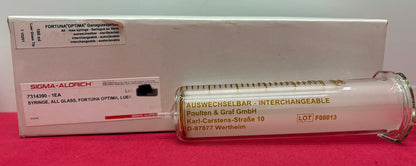 FORTUNA OPTIMA® 100ml GLASS SYRINGE LUER GLASS TIP