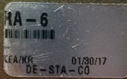 DE-STA-CO RA-6 ROBOHAND® HEAVY DUTY 2-JAW PNEUMATIC GRIPPER - PARTS/REPAIR