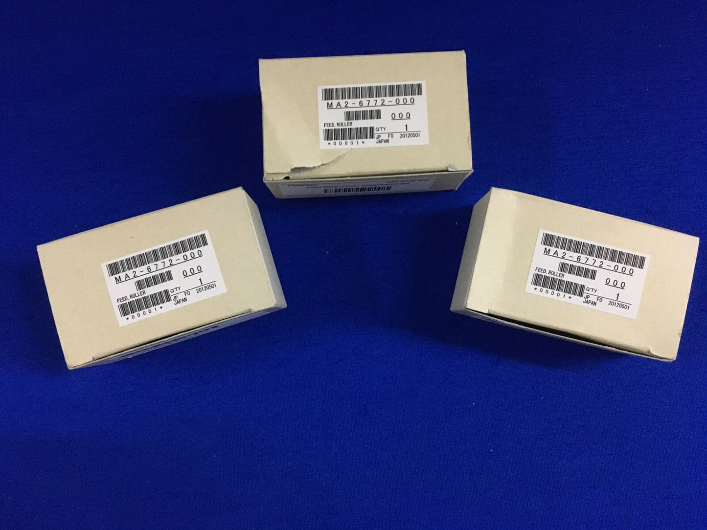 LOT DE 3 ROULEAUX D'ALIMENTATION MA2-6772-000 / C6080P02 AUCUN NOM DE FABRICANT SUR L'ÉTIQUETTE