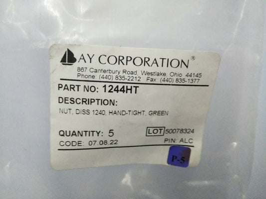 AY CORPORATION 1244HT TUERCA DESMONTAJE 1240 APRIETE A MANO VERDE 