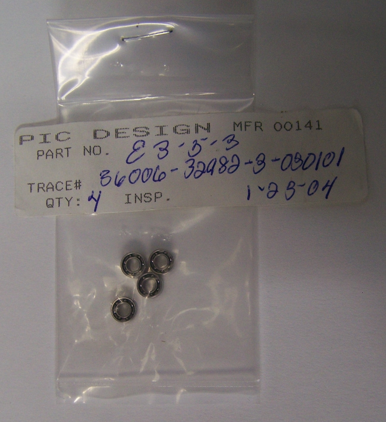 CUSCINETTI A SFERE PIC DESIGN E3-5-3 ABEC-3 IN VENDITA COME '1 LOTTO QTY DA 4'