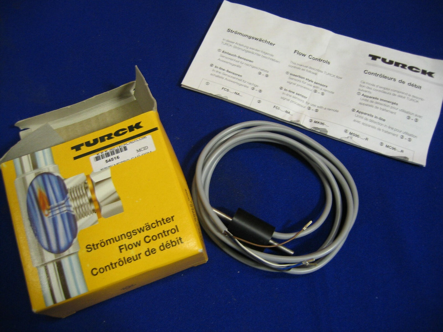 TURCK  FLOW CONTROL IN-LINE SENSOR D-45472 FCI-D03A4P-NA