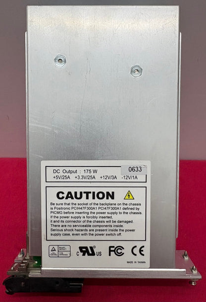 PICKERING cPWR-59102-EJ POWER SUPPLY 175W COMPACTPCI BROKEN TAB