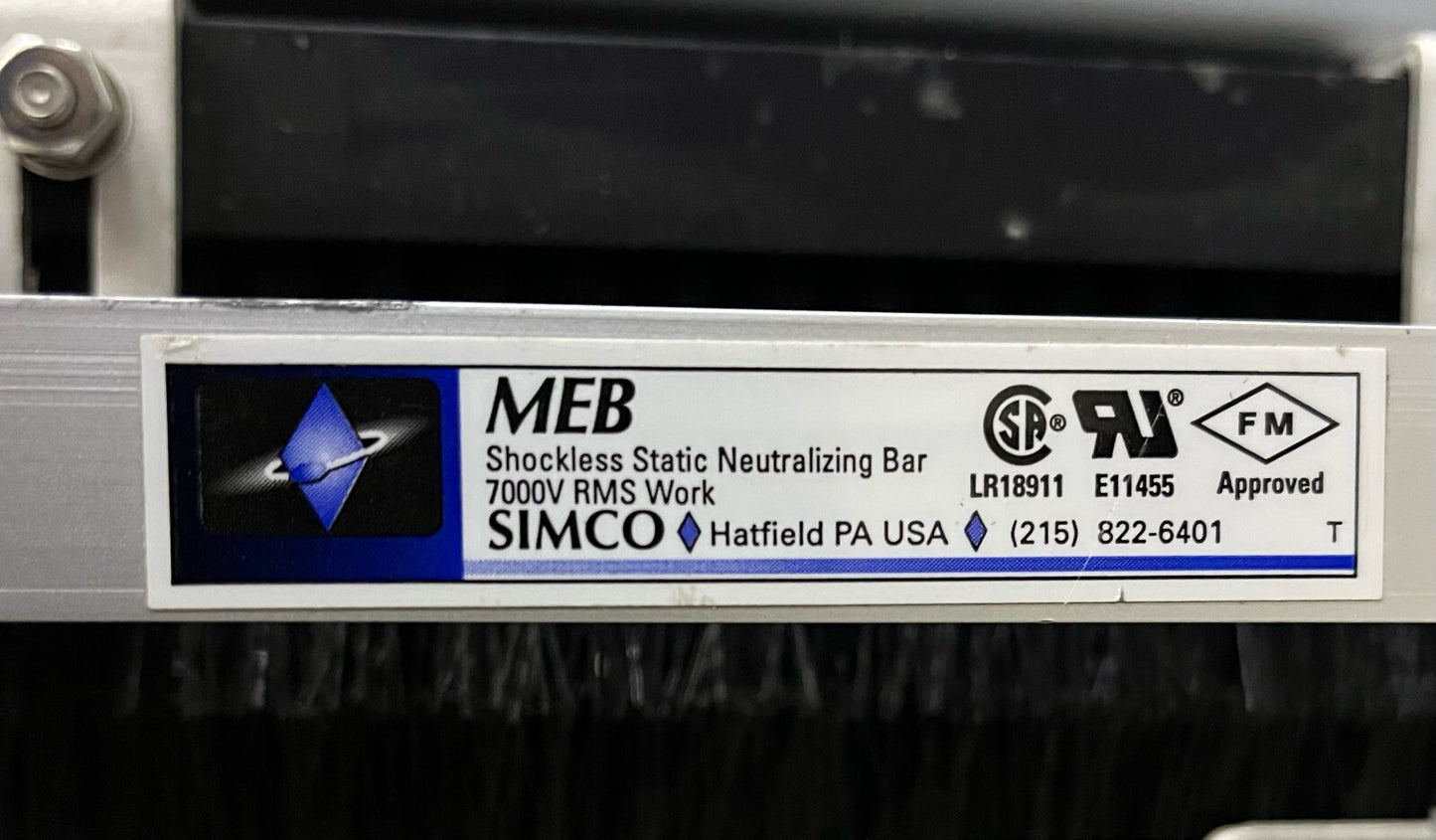 SIMCO スタティック コントロール モデル NWS 12" NEUTRO-VAC ウェブ クリーニング システム - 部品/修理