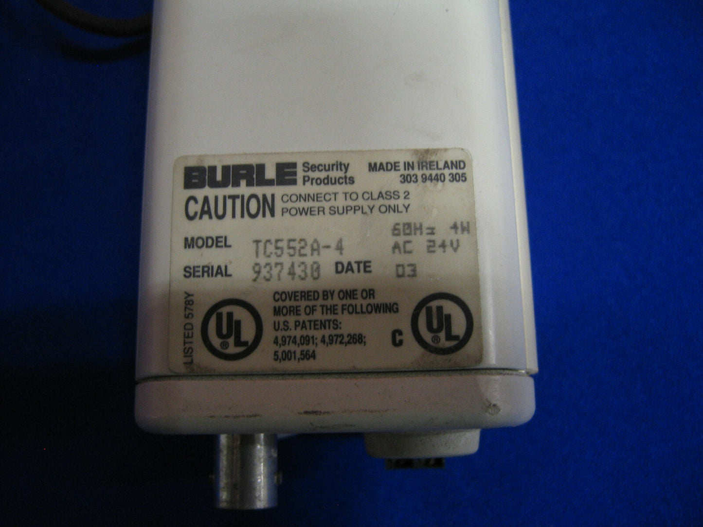 BURLE ÜBERWACHUNGSKAMERA MODELL TC552A-4 BEIGE ÜBERWACHUNGSKAMERA