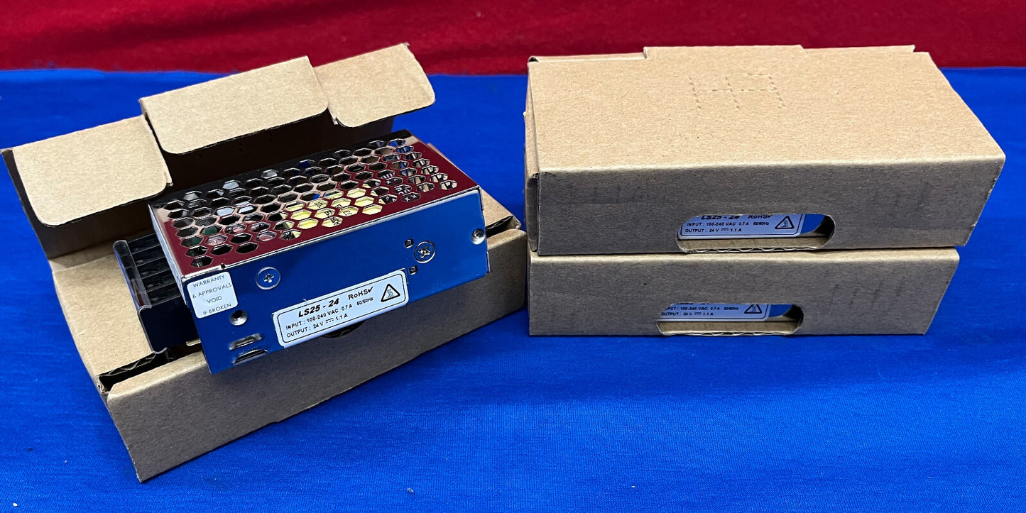 1 LOT QTY 3 - TDK-LAMBDA LS25-24 INGESLOTEN VOEDING