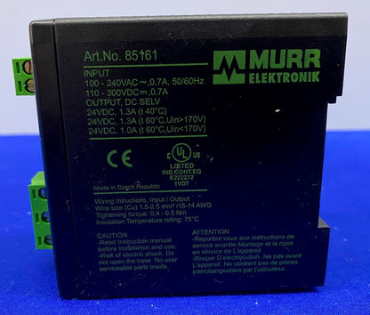 MURR ELEKTRONIK ART.NO. 85161 FUENTE DE ALIMENTACIÓN CONMUTADA