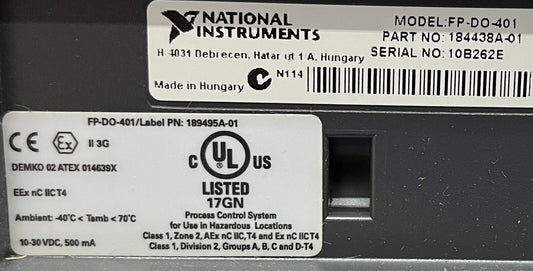 NATIONAL INSTRUMENTS FP-DO-401 FIELDPOINT 16 KANAL 5-30 VDC