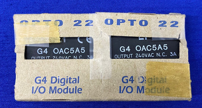 1 PKG QTY 2 - OPTO 22 G4 DIGITAL I/O MODULE G4 OAC5A5 / G4OAC5A5