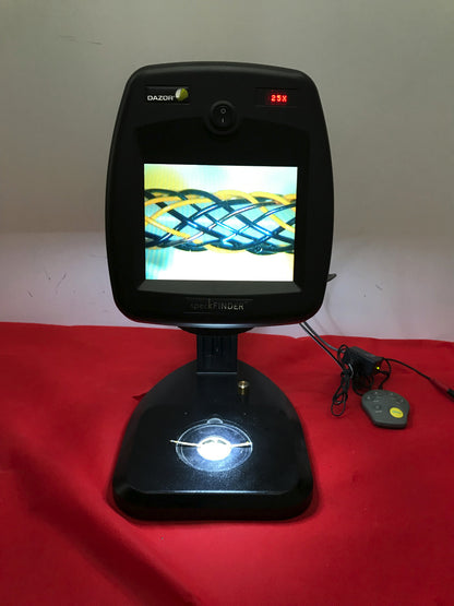 DAZOR SPECK-1 22 SPECKFINDER ELECTRONIC VIDEO MICROSCOPE 1X-25X MAGNIFICATION