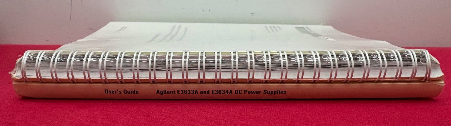 AGILENT TECH E3633A & E3634A USER GUIDE / SERVICE GUIDE E3634-90000