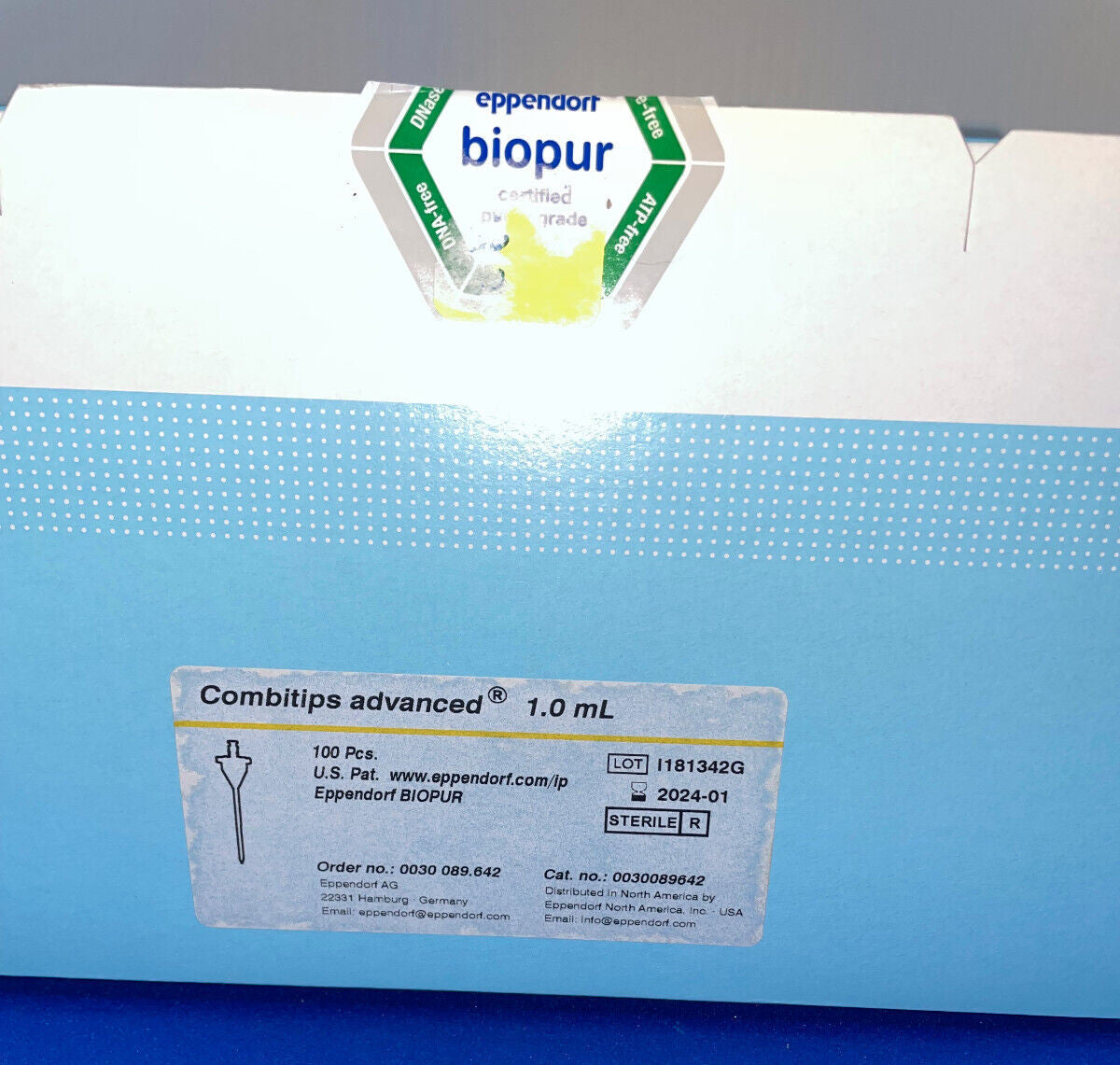 EPPENDORF 0030 089.642 / 0030089642 COMBITIPS ADVANCED 1,0mL - 1 PACKUNG 100 STK
