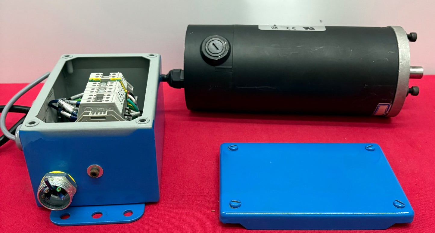 HALLMARK INDUSTRIES MD0090X-A PERMANENT MAGNET DC MOTOR 1/3 HP - PARTS/REPAIR