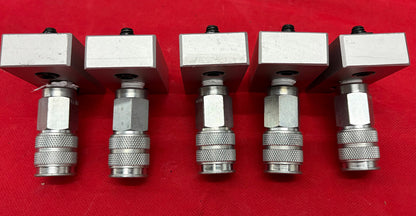 80/20 SERIES 15 2150 3/8” NPT 3-HOLE PRESSURE MANIFOLD PLATE W/ DW340A - QTY 5