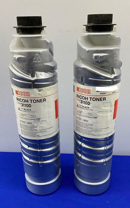 RICOH TONER TYPE 3110D BLACK - NEW/OLD STOCK - 1 LOT QTY 2