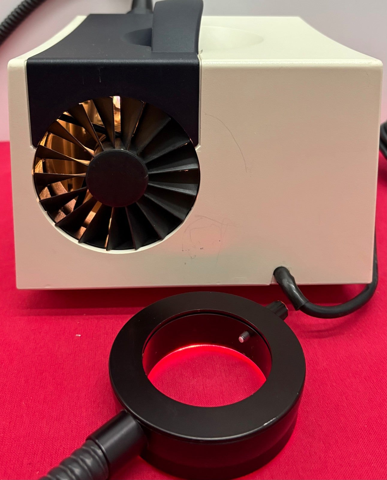 SCHOTT LEICA KL 1500 LCD LIGHT SOURCE ILLUMINATOR w/ NO BRAND RING-LIGHT