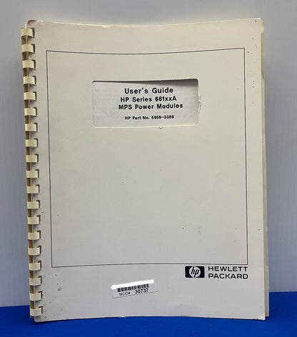HP HEWLETT PACKARD 5959-3386 GUIDA PER L'UTENTE PER MODULI DI ALIMENTAZIONE HP SERIE 661xxA MPS