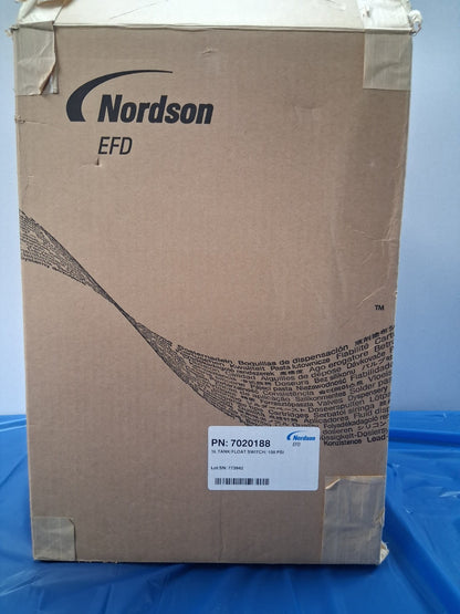 NORDSON EFD 7020188 5L TANK FLOAT SWITCH 100 PSI ANALOG GAUGE FLUID RESERVOIR
