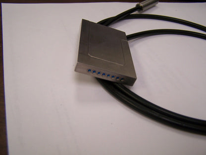 CONJUNTO DE FIBRA ÓPTICA DE 8 CANALES DE 65 MM X 38 MM X 6,9 MM DE GROSOR CABLE DE 1 METRO DE ACERO INOXIDABLE