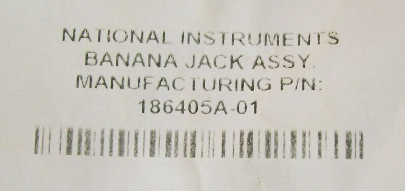 NATIONAL INSTRUMENTS P/N 186405A-01 GRUPPO PRESA BANANA