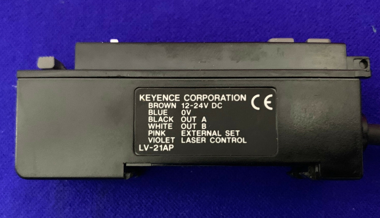 KEYENCE LV-21AP / LV SERIES DIGITAL LASER AMPLIFIER/SENSOR