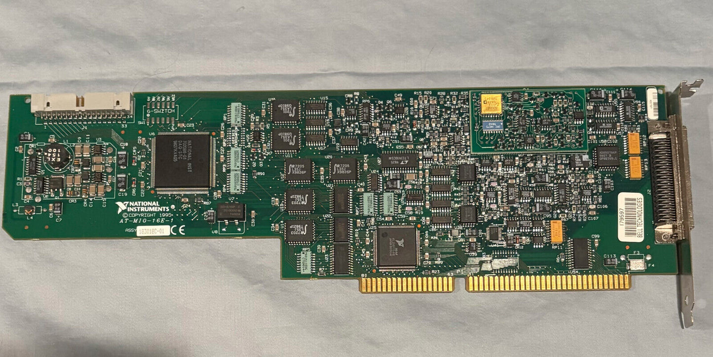 NI NATIONAL INSTRUMENTS AT-MIO-16E-1 DAQ CARD MULTIFUNCTION I/O ASSY 183018C-01