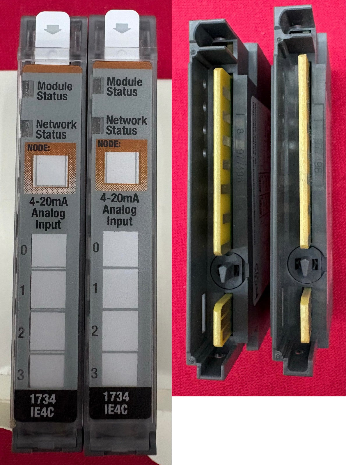 Allen Bradley AB 1734-IE4C SER C POINT I/O 4 POINT ANALOG INPUT MODULE - QTY 2