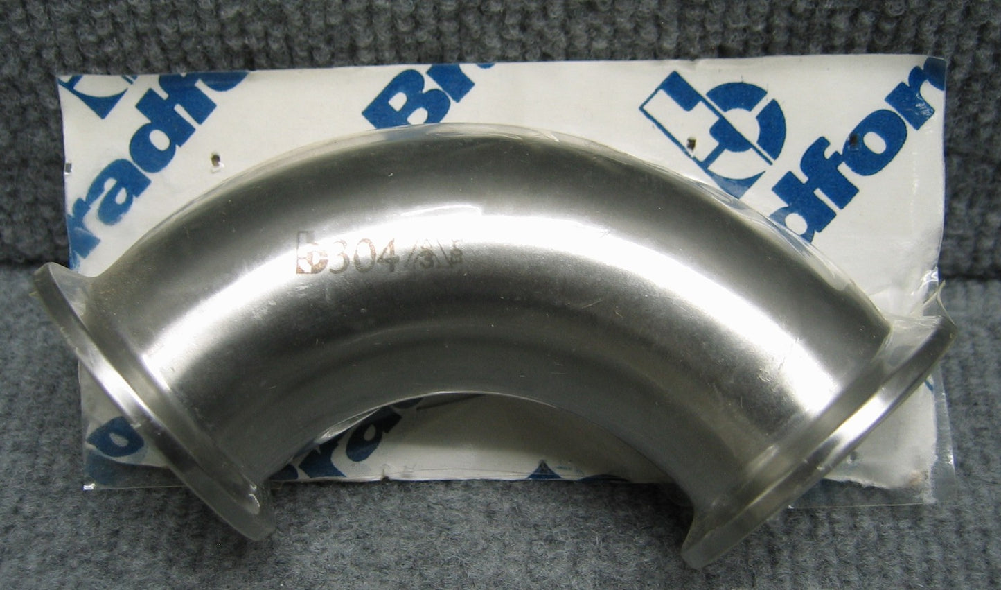 NOUVEAU BRADFORD B2CMP-G150 COUDE SANITAIRE À 90 DEGRÉS 1 1/2" SS 304