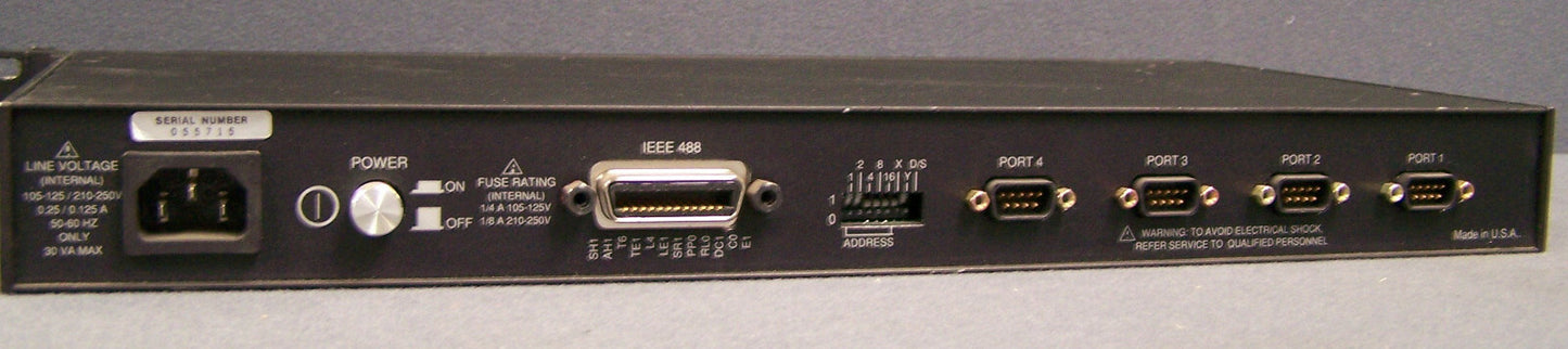 IO TECH SERIAL 488/4 SN 055715 BUS CONVERTER IEEE 488