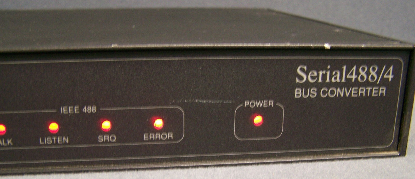 IO TECH SERIAL 488/4 SN 055714 BUS CONVERTER IEEE 488