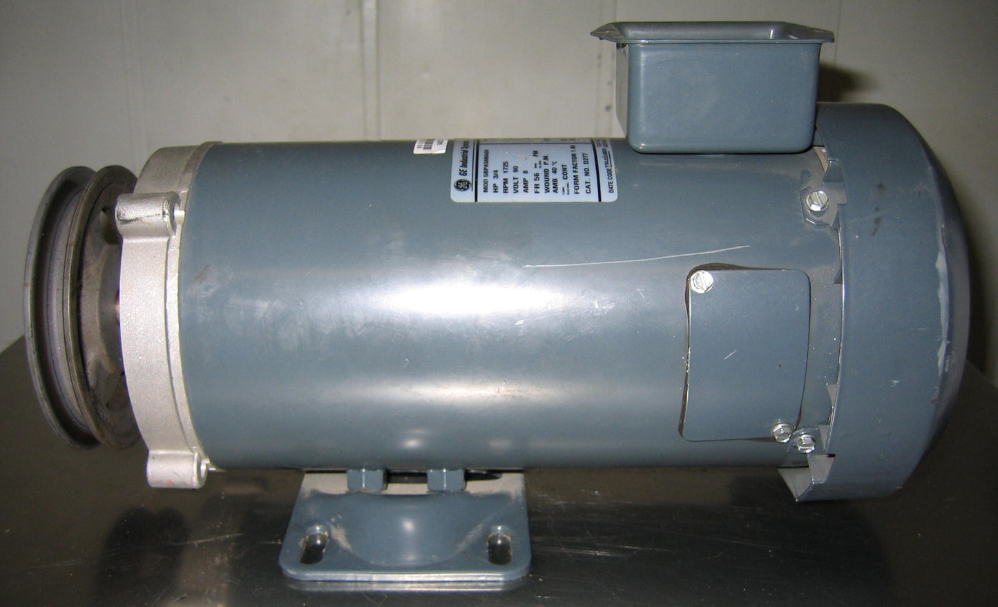 GE INDUSTRIAL SYSTEMS DC MOTOR 5BPA56NAG9 CAT # D277 3/4 HP - FOR PARTS/REPAIR