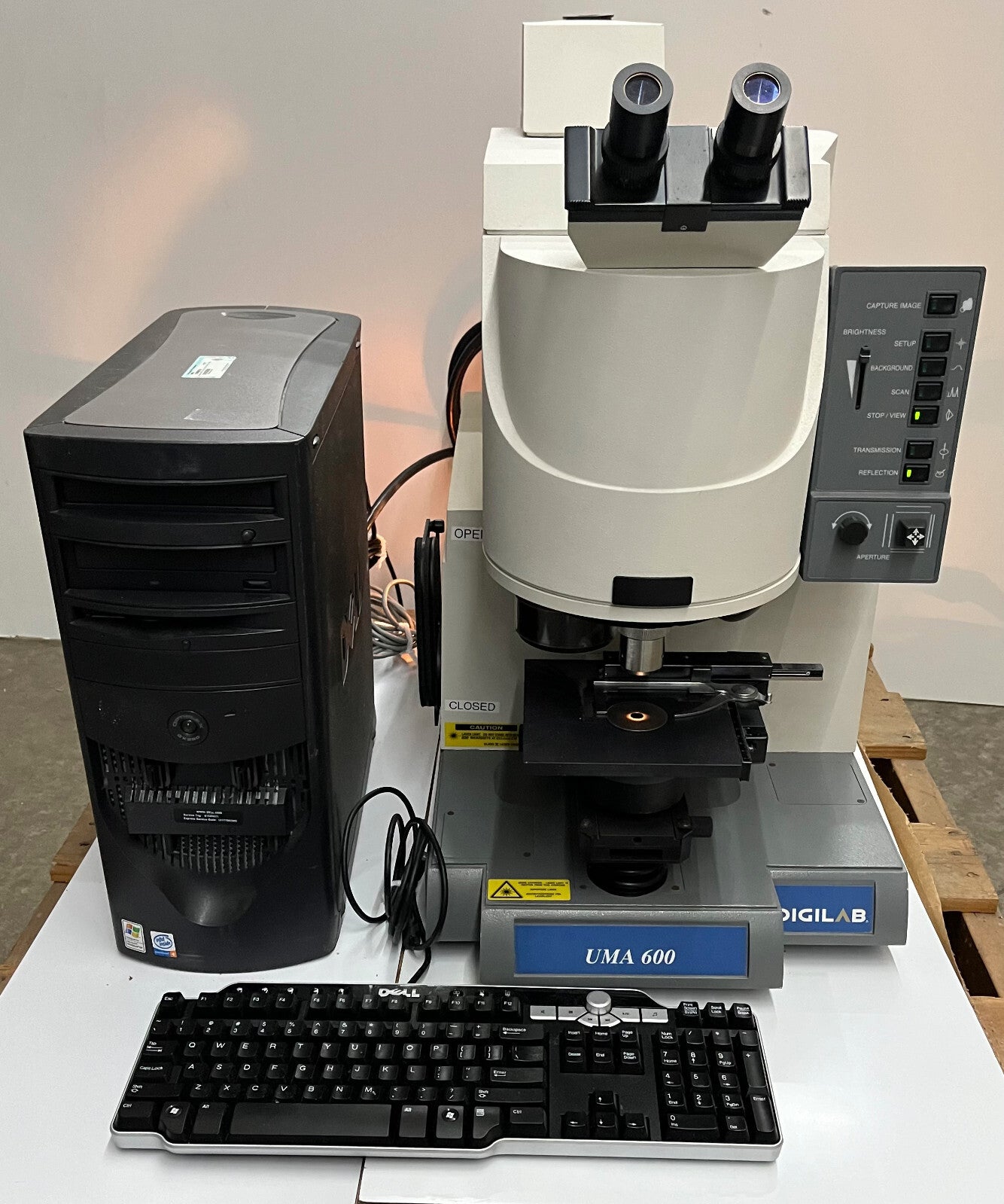 MICROSCOPIO ESPECTROMETRO DIGILAB UMA 600 010-0236-2/DELL DHM/TECLADO - PIEZAS 