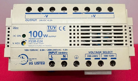 IDEC PS5R-E24 100W 24VDC POWER SUPPLY