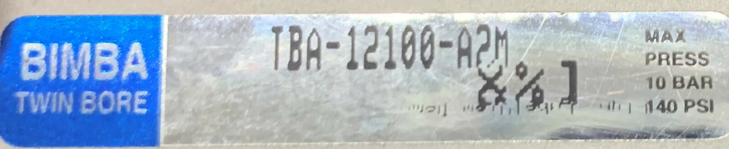Bimba TBA-12100-A2M Attuatore a doppio foro Tavolo scorrevole ad aria con sensore SMC D-F9N