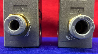 1 Lot Qty of 2 - SMC VM22 Mechanical Valves